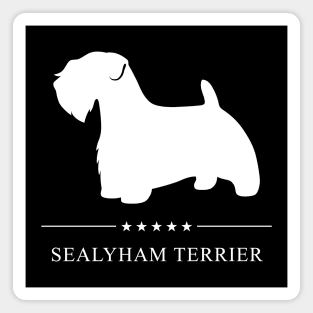 Sealyham Terrier Dog White Silhouette Magnet